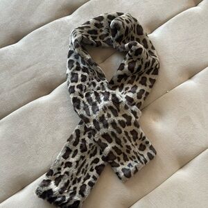 Holt Renfrew Faux Fur Animal Print Scarf